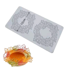  Levélkoszorú, szilikon tuile forma, 2 adagos sütés és főzés