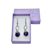 Levendula Álom Ajándékbolt Ametiszt csavart lógós fülbevaló