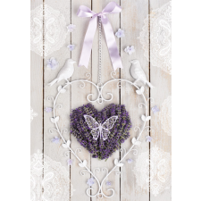  Levendula Heart A/4 gumis mappa mappa