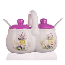  Levendulás kerámia dupla fűszertartó konyhai eszköz