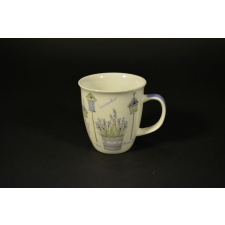  Levendulás porcelán teás bögre  450 ml bögrék, csészék