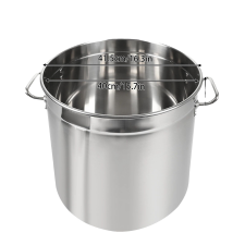  Levesfazék, tartós rozsdamentes acél, sokoldalú főzéshez, 50 liter edény