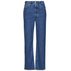Levis Egyenes szárú farmerek RIBCAGE STRAIGHT ANKLE Lightweight Kék US 30 / 29