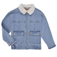 Levis Farmerkabátok LVG DENIM JACKET W/ SHERPA COL Kék 16 éves gyerek kabát, dzseki