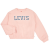 Levis Pulóverek LVG ELASTIC CREW Rózsaszín 12 éves