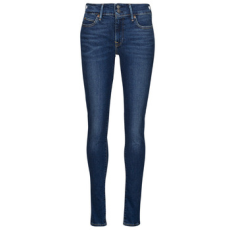 Levis Skinny farmerek 711 DOUBLE BUTTON Kék US 26 / 32