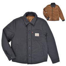 Levis Steppelt kabátok  LVB REVERSIBLE QUILTED SHACKET Fekete 8 éves gyerek kabát, dzseki