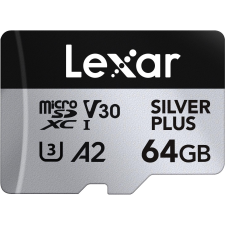 Lexar microSDXC Professional SILVER Plus 64GB (LMSSIPL064G-BNANG) memóriakártya