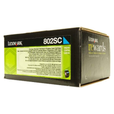 Lexmark 802S (80C2SC0) - eredeti toner, cyan (azúrkék) nyomtatópatron & toner