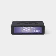 Lexon Flip+ LCD Alarm Clock Rubber Dark Grey ébresztőóra