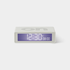 Lexon Flip+ LCD Alarm Clock Rubber White ébresztőóra