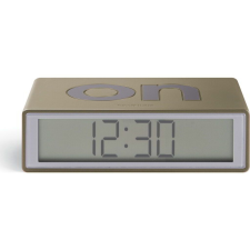 Lexon Flip+ Travel LCD Alarm Clock Glossy Gold ébresztőóra