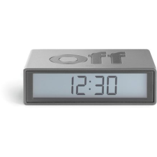 Lexon Flip+ Travel LCD ébresztőóra - sötét szürke ébresztőóra