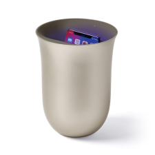 Lexon Oblio 10W Wireless charging station with built-in UV sanitizer Gold power bank