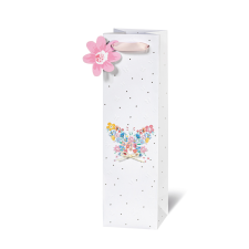 Leykam Alpina (BSB) BSB italtasak (36x10,5x10 cm) pillangós virágszirmok (4) ajándéktasak
