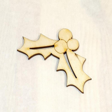  Lézervágott magyal levél, mérete: 50x36x3 mm dekorációs kellék