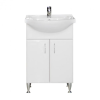 Leziter Bianca Plus 55 alsó szekrény mosdóval