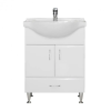 Leziter Bianca Plus 65 alsó szekrény mosdóval