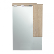 Leziter Bianca Plus 65 felsőszekrény, sonoma tölgy színben, jobbos nyitásirány fürdőszoba bútor