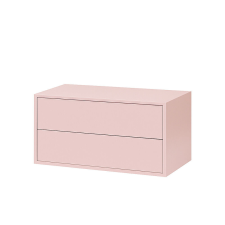  Leziter Boxie Fali Szekrény - 2 Fiókos, Pink bútor