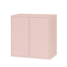  Leziter Boxie Pink 2-Ajtós Fali Szekrény - 80x80x37 cm - Moduláris bútor
