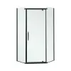 Leziter Celtic 100x100 cm ötszögletű zuhanykabin tálca nélkül fekete