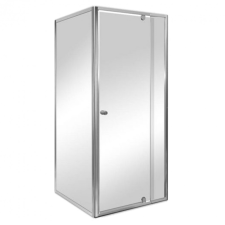 Leziter Flexi sarokba szerelhető aszimmetrikus zuhanykabin 80x90 cm zuhanytálca nélkül kád, zuhanykabin