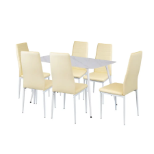 Leziter Jenna 6+1 étkező garnitúra bézs bútor