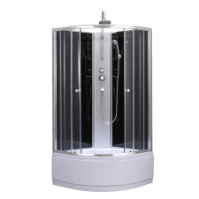 Leziter Karolino 80x80 cm Black mélytálcás zuhanykabin kád, zuhanykabin