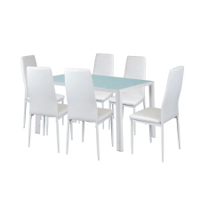 Leziter Liana 6+1 étkező garnitúra fehér bútor