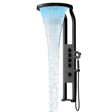 Leziter Luxory hidromasszázs zuhanypanel szürke csaptelep