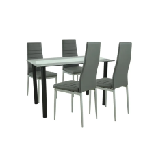 Leziter Mezza 4+1 étkező garnitúra szürke-szürke bútor