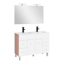 Leziter Neo Prime 120 komplett fürdőszoba bútor sonoma tölgy-fehér fürdőszoba bútor