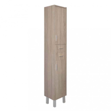Leziter Nerva 35 magas szekrény 2 ajtóval, 2 fiókkal, sonoma tölgy fürdőszoba bútor