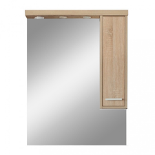 Leziter Nerva 75 cm-es tükrös felsőszekrény, Sonoma tölgy fürdőszoba bútor