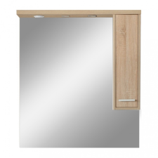 Leziter Nerva 85 cm-es tükrös felsőszekrény, Sonoma tölgy fürdőszoba bútor