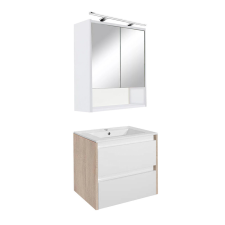 Leziter Porto 60 komplett fürdőszoba bútor sonoma tölgy-fehér fürdőszoba bútor