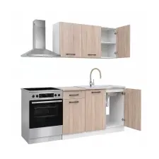 Leziter Praktik 120 panel konyhabútor fehér korpusz, sonoma tölgy front bútor