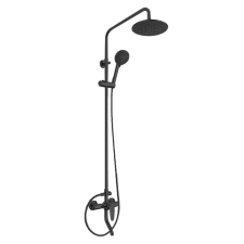 Leziter Sena zuhanyszett fekete csaptelep