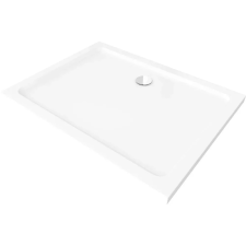 Leziter Slim szögletes alacsony akril zuhanytálca króm szifonnal 90x100 cm, 5 cm magas kád, zuhanykabin