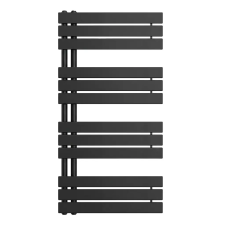 Leziter Solaro Design törölközőszárító radiátor 1200x600 mm fekete fűtőtest, radiátor
