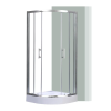 Leziter Spirit Clear 80x80x194 cm íves zuhanykabin zuhanytálcával