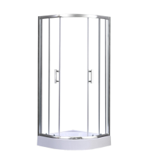 Leziter Spirit Clear 90x90 cm íves zuhanykabin zuhanytálcával kád, zuhanykabin