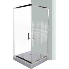 Leziter Spirit Mátrix 80x80 cm-es szögletes zuhanykabin, erősített akril zuhanytálcával kád, zuhanykabin