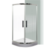 Leziter Spirit Mátrix íves minőségi zuhanykabin , erősített akril zuhanytálcával