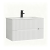 Leziter Trent 80 alsó fürdőszobabútor kerámia mosdóval 2 fiókos, fehér