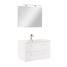 Leziter Vario Clam 80 komplett fürdőszoba bútor fehér-fehér fürdőszoba bútor