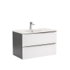 Leziter Vario Trim 80 alsó szekrény mosdóval antracit-fehér