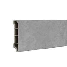 Leziter Vinyl SPC padlószegély Harbor beton szürke 2400x60x12 mm élvédő, sín, szegélyelem