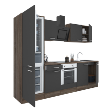 Leziter Yorki 270 konyhabútor alsó sütős, alulfagyasztós hűtős kivitelben bútor